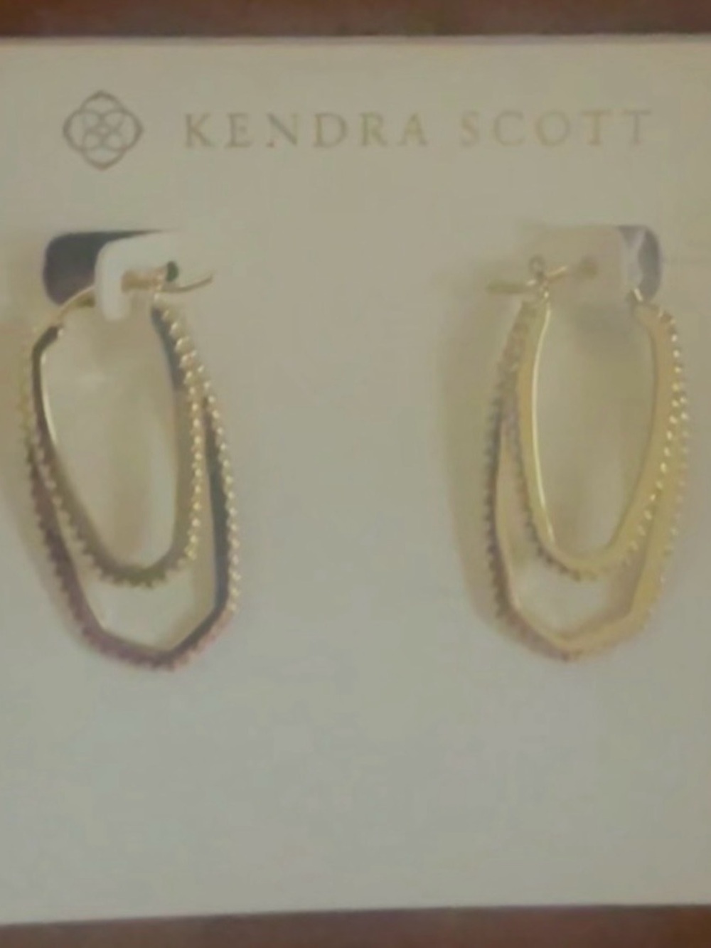 Kendra Scott Gold Layered Geometric Hoop Earrings